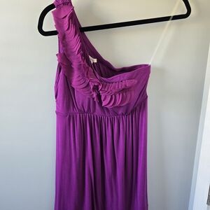 Soma Vibrant Purple-Pink One-Shoulder Top
